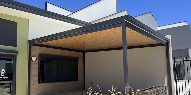 Commercial Flat Roof Patio