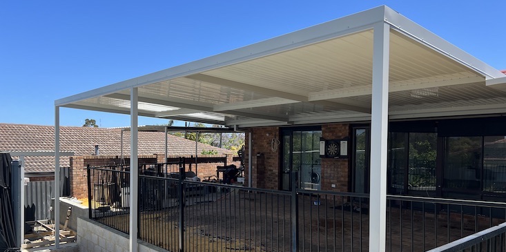Flat Roof Patio Backyard