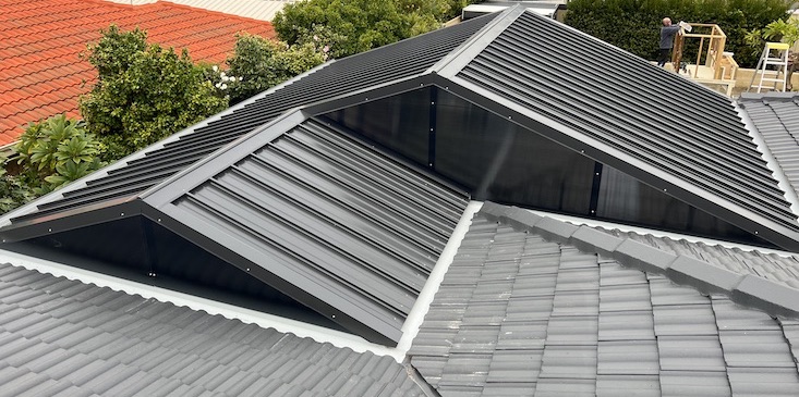 Gable Patio Top of Roof